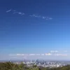 Австралийский пилот нарисовал в небе гениталии Фото: twitter.com/MichaelCoombes
