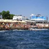 Разгар курортного сезона на пляже Ланжерон в Одессе