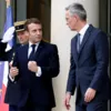 Президент Франции Эммануель Макрон и генсек НАТО Йенс Столтенберг