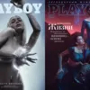 Ліворуч – обкладинка російського Playboy з Настею Івлєєвою, праворуч – груднева обкладинка українського Playboy