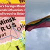 Литва предупредила граждан об опасности поездок в Беларусь