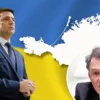 На снимке президент Украины Владимир Зеленский и Джордж Кент. Фото: коллаж "Сегодня"