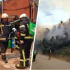 Украинские пожарные вот уже несколько дней тушат огонь в Греции / Коллаж "Сегодня"