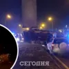 Момент ДТП в Киеве попал на видео