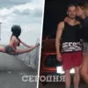 Что за красавица целует Олега Верняева?