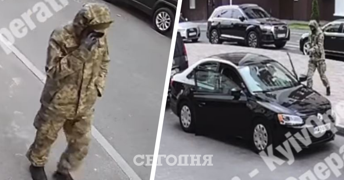 Мужчина в камуфляже открыл под Киевом стрельбу по людям