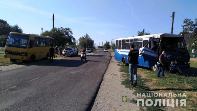 Столкновение маршруток в Одесской области: 19 пострадавших