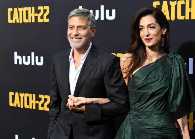 Амаль с мужем Джорджем Клуни