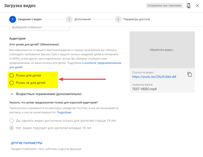 При загрузке видео на YouTube, пользователи обязаны выбирать эти пометки