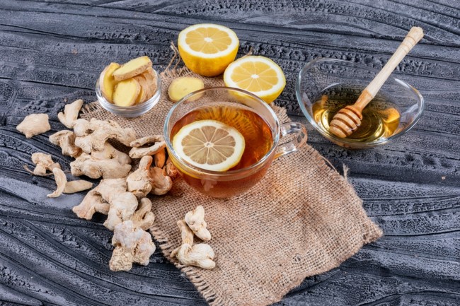 Ginger Tea With Lemon And Honey To Strengthen The Immune System