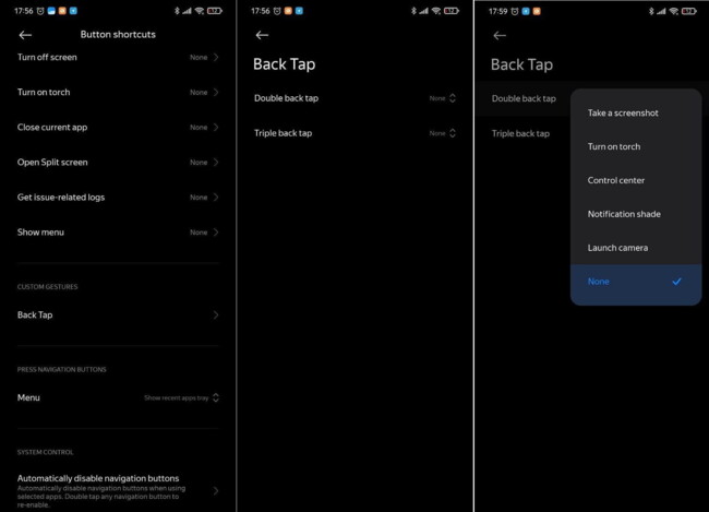 Функция двойного и тройного тапа по крышке корпуса в MIUI 12