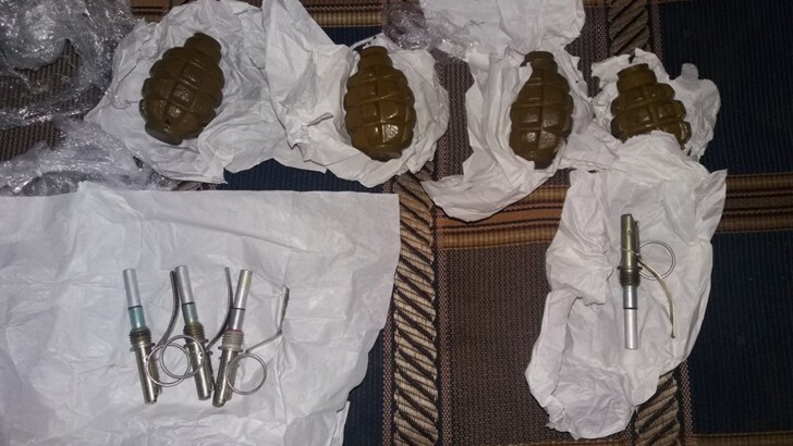 В Харькове задержали боевика с "запасом" гранат и взрывчатки | Фото: СБУ