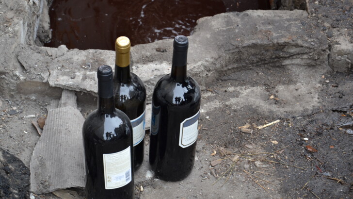 В Запорожье уничтожили крупную партию элитного алкоголя | Фото: пресс-служба ГФС
