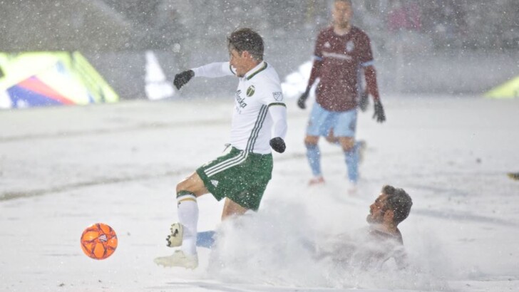 Самый холодный матч в истории MLS. Фото: timbers.com