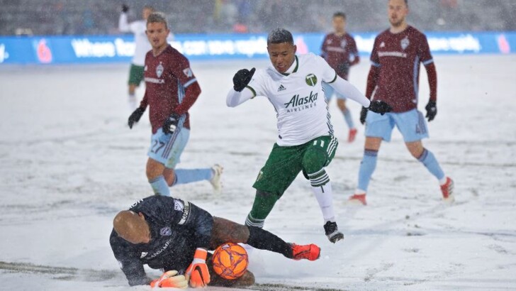 Самый холодный матч в истории MLS. Фото: timbers.com