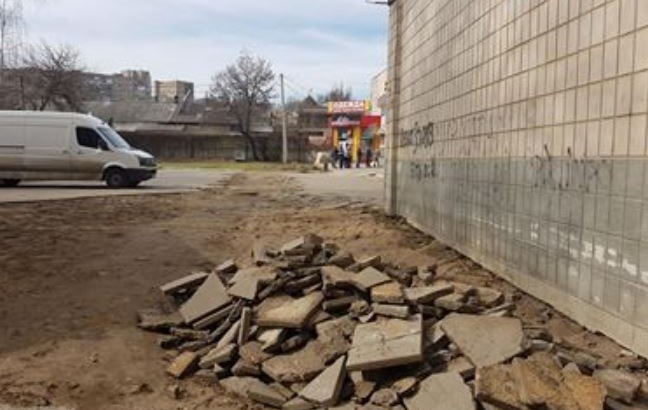 В исторической части Мелитополя начали строить парковку | Фото: РИА Мелитополь