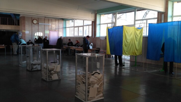 Голосование на выборах президента в Соломенском районе Киева