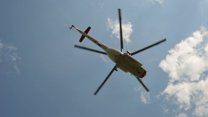 В Днепре спасали людей из-под "рухнувшего" вертолета | Фото: ГСЧС