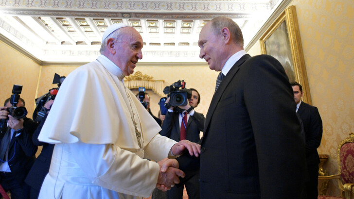 Папа Римський Франциск і Володимир Путін. Фото: Reuters | Фото: Reuters