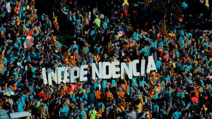 Митинг на День Каталонии | Фото: AFP
