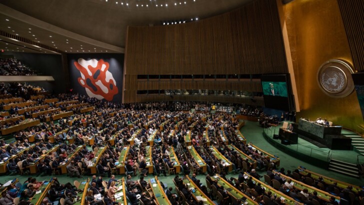 Владимир Зеленский в ООН. Сентябрь 2019 года | Фото: Пресс-служба ОПУ
