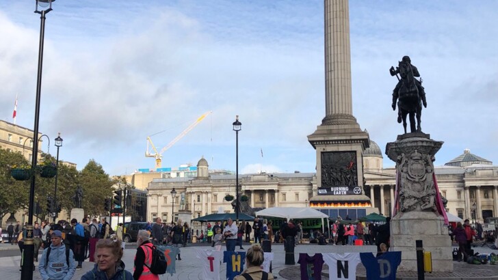 В Лондоне во время акции экологических активистов задержали принцессу из Бельгии | Фото: Twitter