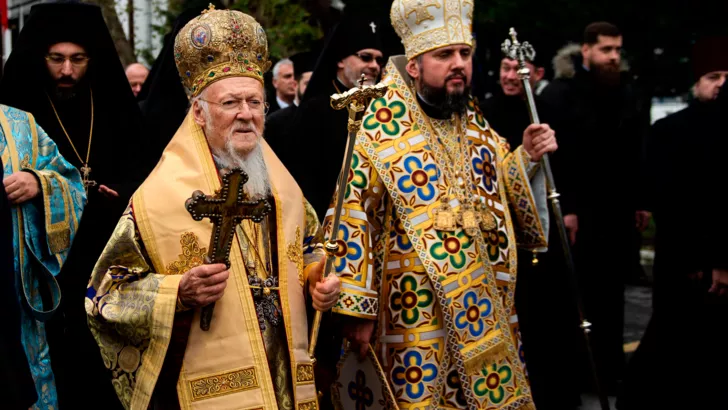 Патріарх Константинопольський Варфоломій і митрополит Київський і всієї України Епіфаній