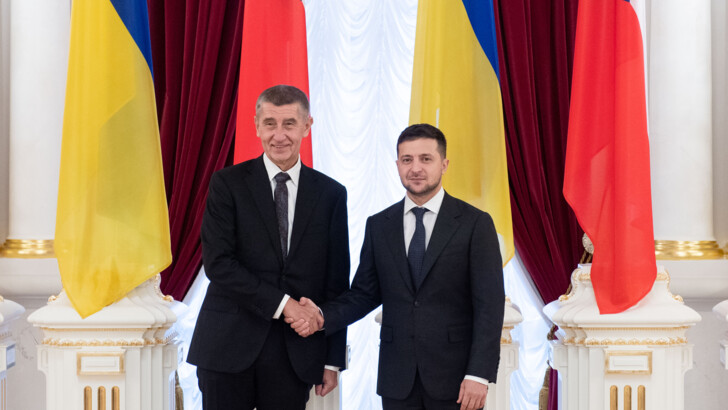 Владимир Зеленский и Андрей Бабиш в Киеве | Фото: Офис Президента Украины