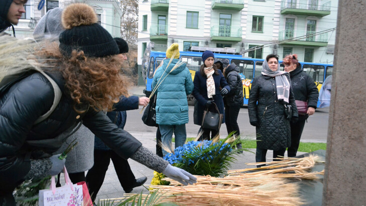 Біля дипломатичних представництв РФ в Україні відбулася акція, присвячена жертвам Голодомору | Фото: hromadske.tv, Думська
