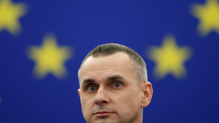 Олег Сенцов в Европарламенте. Фото: REUTERS/Vincent Kessler