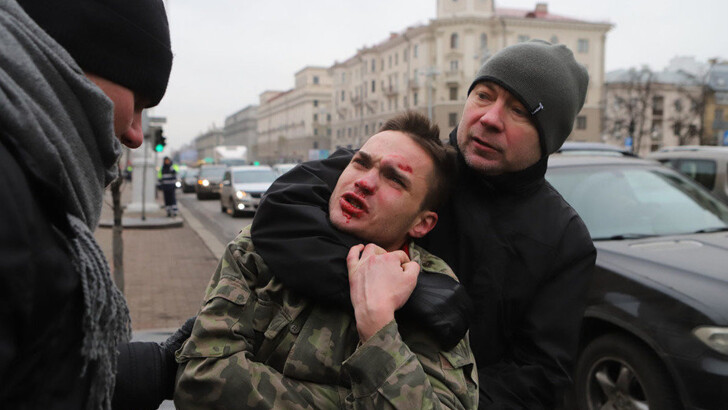 У Мінську затримали провокатора, який кричав "Росія!"