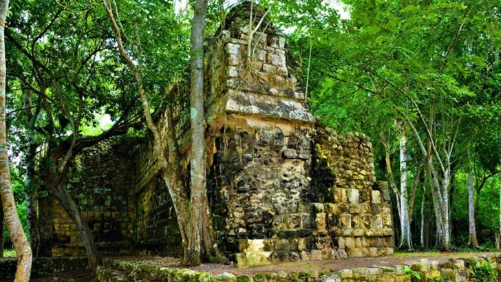 Дворец цивилизации майя в Мексике