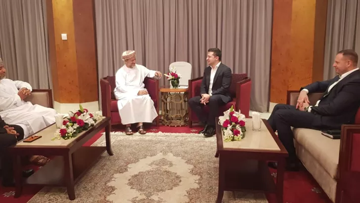 Владимир Зеленский в Омане с исполнительным президентом Государственного генерального резервного фонда Абдулсаламом аль-Муршиди