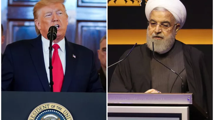 Президенты США и Ирана Дональд Трамп и Хасан Рухани. Фото: REUTERS/Kevin Lamarque, Lim Huey Teng