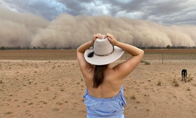 Пылевая буря в Австралии. Фото: twitter.com/jen_browning