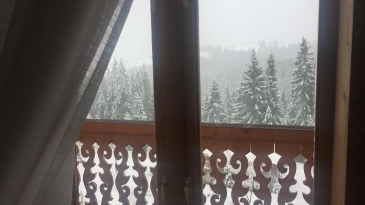 На Закарпатье выпал обильный снег | Фото: Facebook