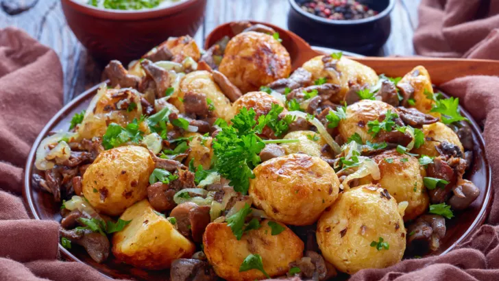 Рецепты картофеля с грибами