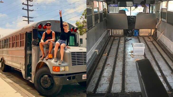 Пара превратила старый автобус в дом своей мечты | Фото: Instagram | Onewildridebus