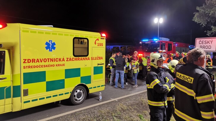 Авария в Чехии. Фото: twitter.com/ZZS_SCK