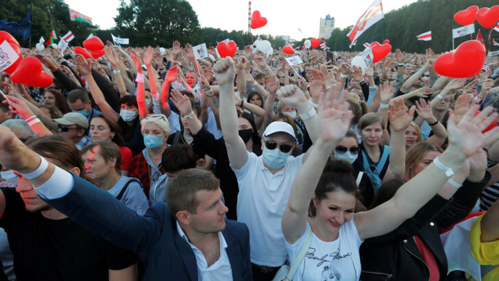 Митинг в Минске. Фото: REUTERS/ANI