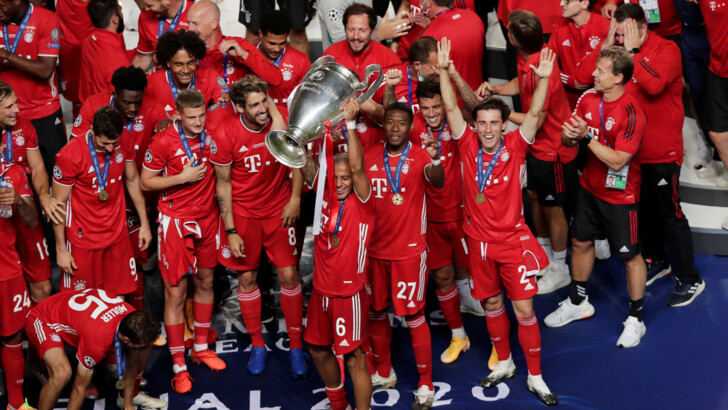 "Бавария" празднует победу в Лиге чемпионов | Фото: Reuters
