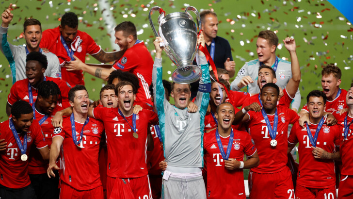 "Бавария" празднует победу в Лиге чемпионов | Фото: Reuters