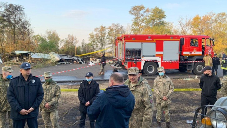 Місце аварії Ан-26 вранці 26 вересня.  Фото: Олександр Махов