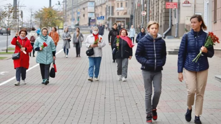 "Цветочный марш" в Белоруси