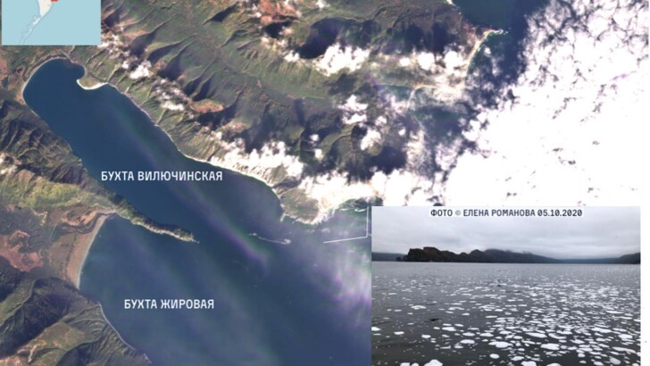 Космічні знімки берегів Халактирского пляжу і сусідніх бухт