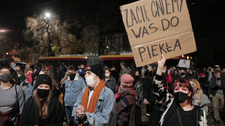 Протесты против запрета абортов в Польше. Фото: REUTERS/KP