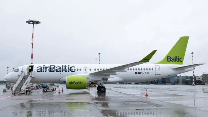 АirBaltic не будет летать над Беларусью. Фото: AirBaltic