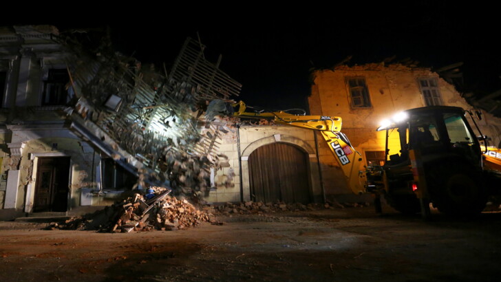 Землетрясения в Хорватии. Фото: REUTERS/JCS/ANT