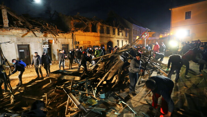 Землетрясения в Хорватии. Фото: REUTERS/JCS/ANT
