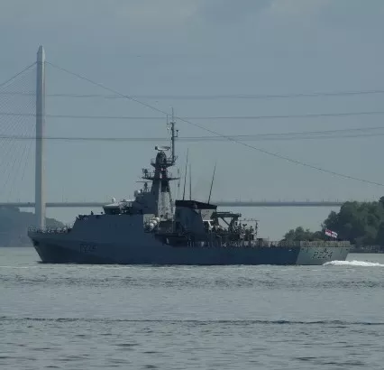 Британский военный корабль зашел в Черное море. Фото: twitter.com/UKinTurkey